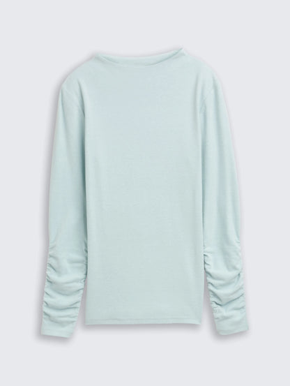 Tom Tailor_0_Long-Sleeved Shirt with Gathered Sleeves_1047847_14395_01