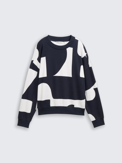 Tom Tailor_0_Loose-Fit Sweatshirt with Pattern_1049413_38859_04