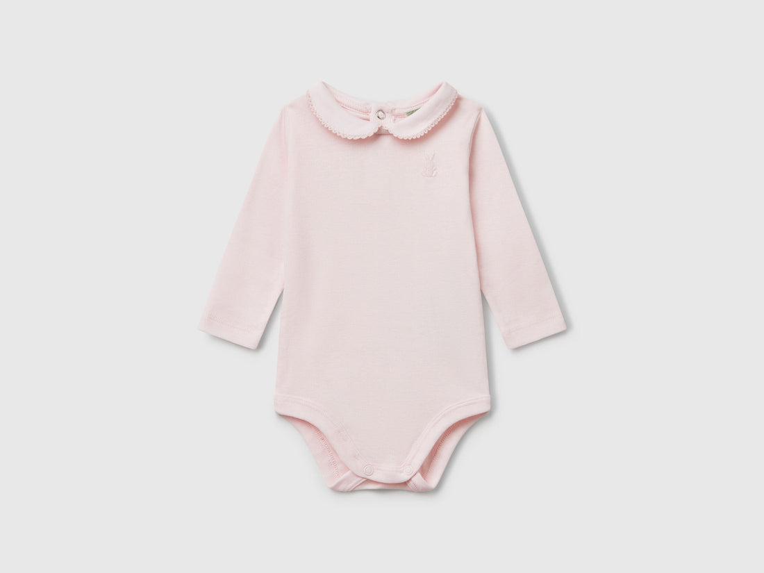 Beneton_Bodysuit with Collar in Cotton_3I9WAB00R_00H_01