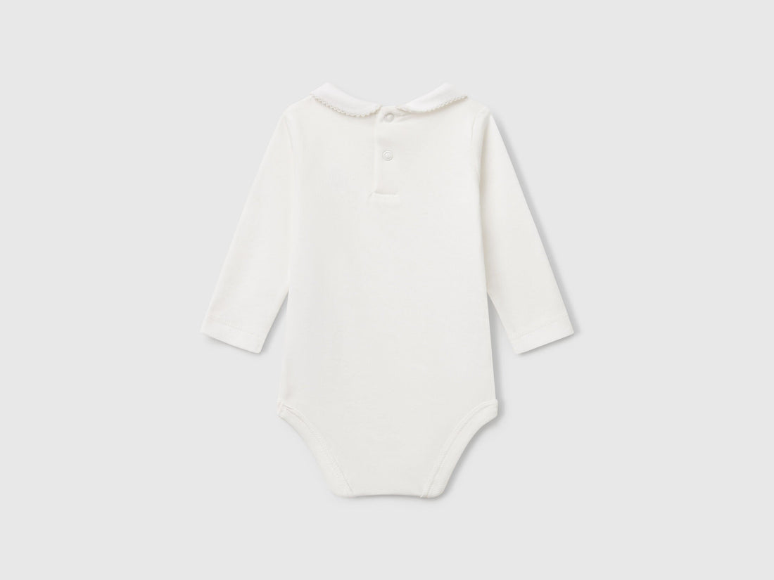 Beneton_Bodysuit with Collar in Cotton_3I9WAB00R_074_02