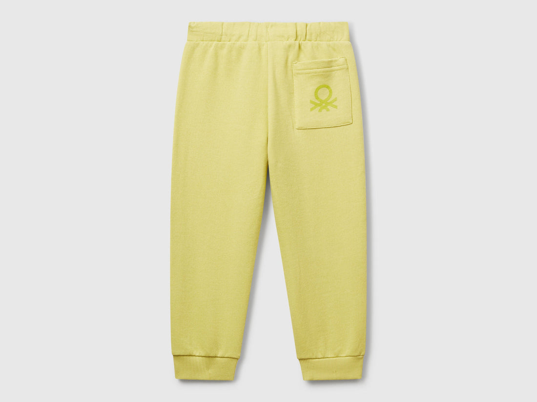 Beneton_Cotton Trousers with Logo_3J70GF010_0Y6_02
