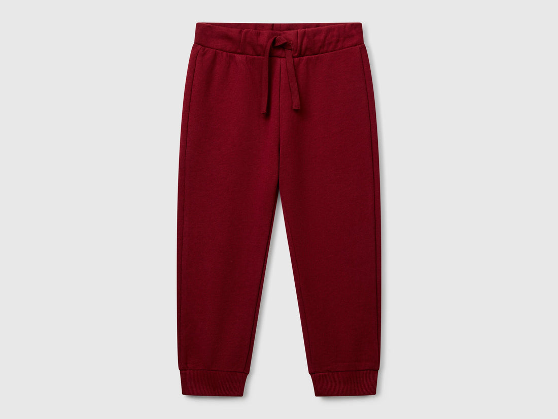 Beneton_Cotton Trousers with Logo_3J70GF010_129_01