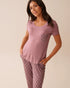 La Vie en Rose_Mauve Shadows_Geo Print Soft Jersey Crew Neck T-Shirt_60100159_50026_01
