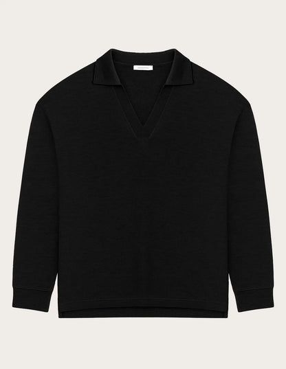 Yamamay_Black_Closed WomenÕS Sweatshirt with Tencelª Modal Ð Easy Living_AMAD183006_072_06