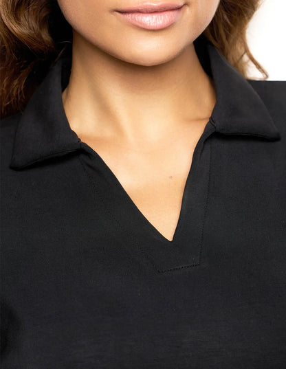 Yamamay_Black_Closed WomenÕS Sweatshirt with Tencelª Modal Ð Easy Living_AMAD183006_072_07