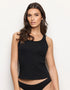 Yamamay_Black_Ribbed Camisole with Internal Padding Ð Easy Living_ATOD183008_072_01