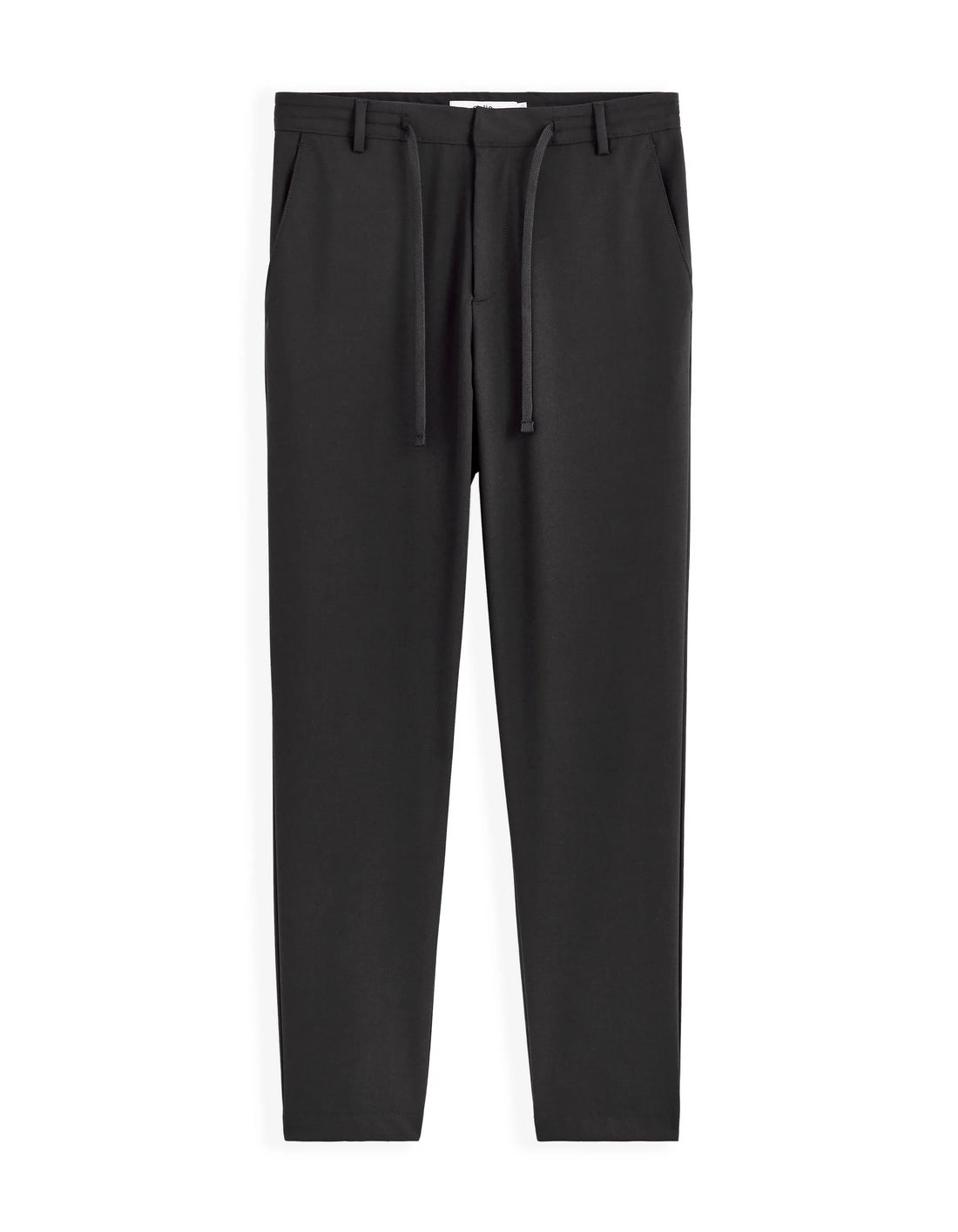 Celio_Black_24H Slim Stretch 7/8 Pants_COSMART2L_BLACK_01