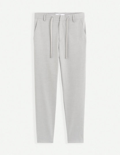 Celio_Grey_24H Slim Stretch 7/8 Pants_COSMART_GREY_07
