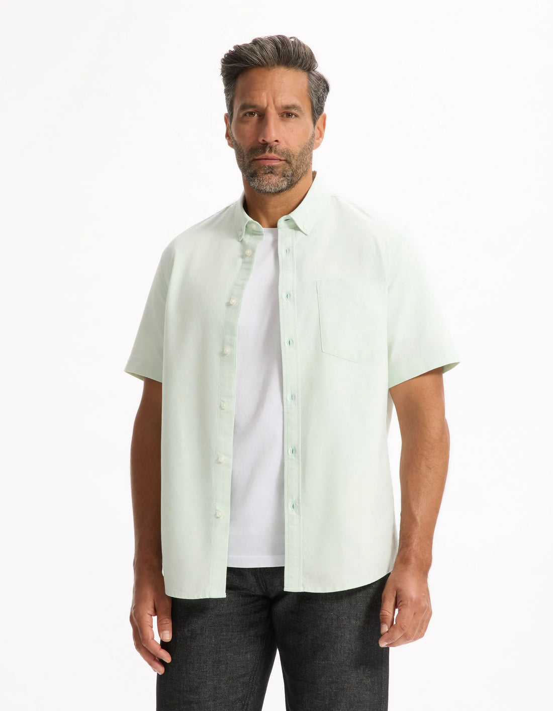 Celio_Mint_Regular Oxford Shirt 100% Cotton_DAXFORDMC_MINT_01