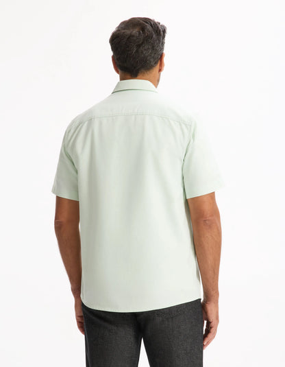 Celio_Mint_Regular Oxford Shirt 100% Cotton_DAXFORDMC_MINT_03