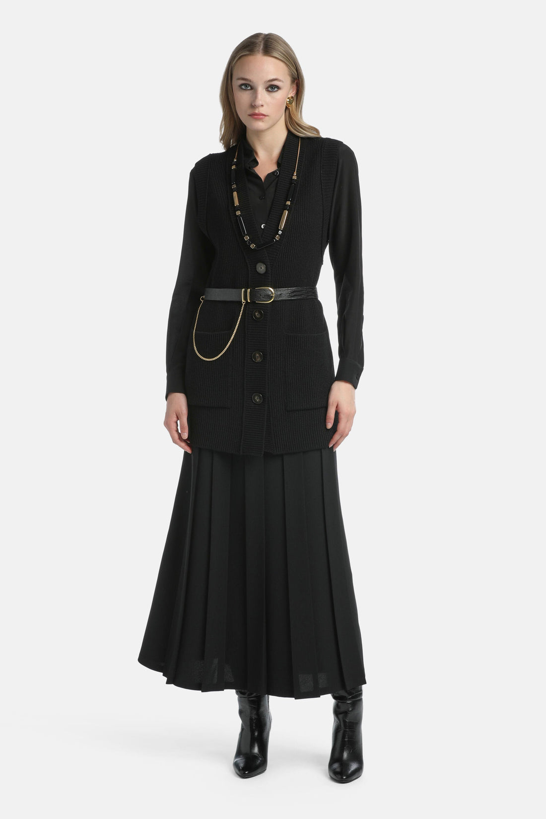 Luisa Spagnoli_Favoloso - Pleated Skirt_FAVOLOSO_0101_01