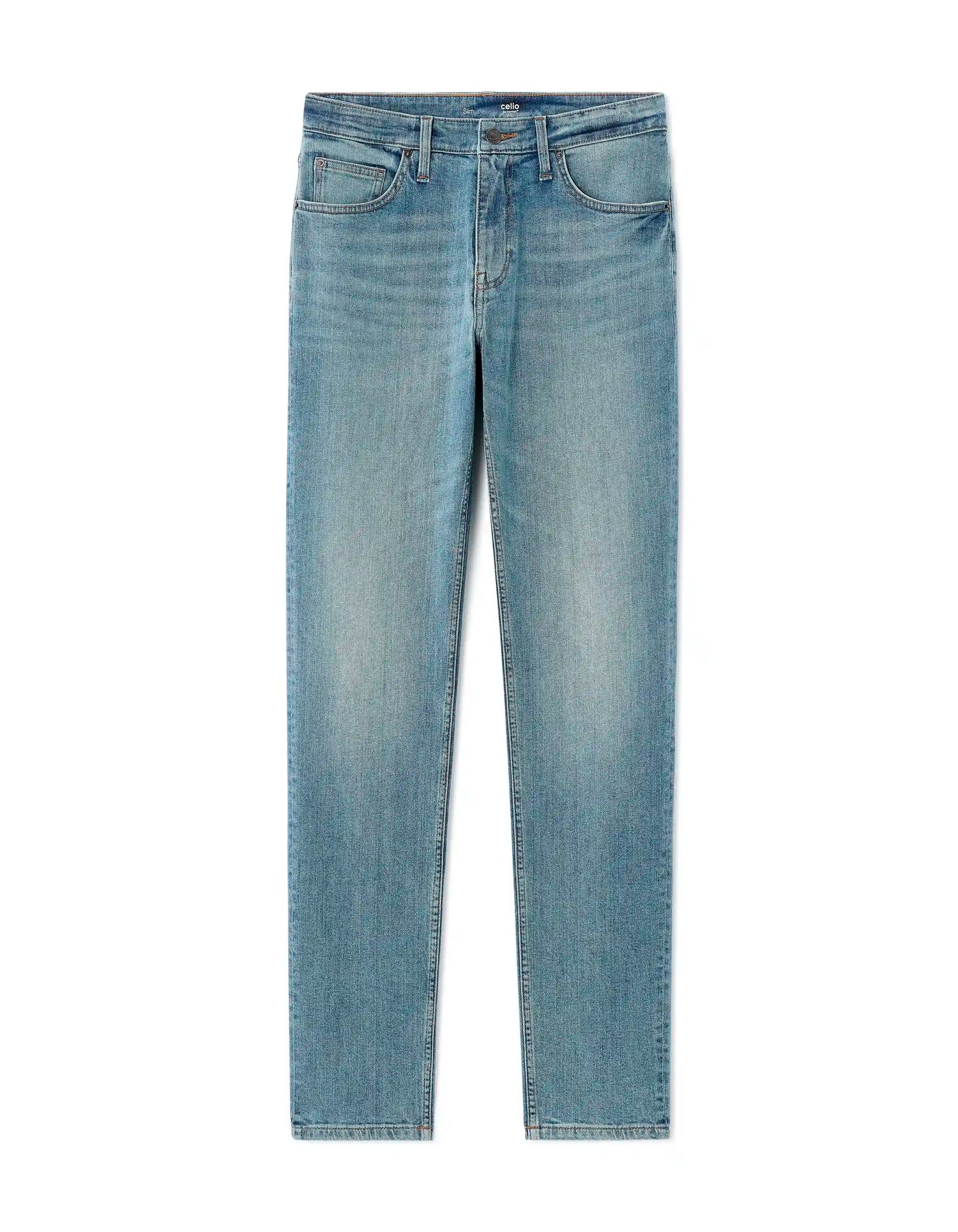 Celio_Bleached H25_C.25 Slim Stretch Cotton Jeans_FOSLIM_BLEACHED H25_09