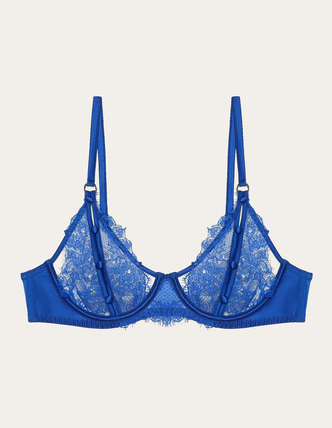 Yamamay_China Blue_Balconette Bra with Underwire, Lace, and Cut-Out Details Ð Priv� Kylie_IBAD183012_753_04