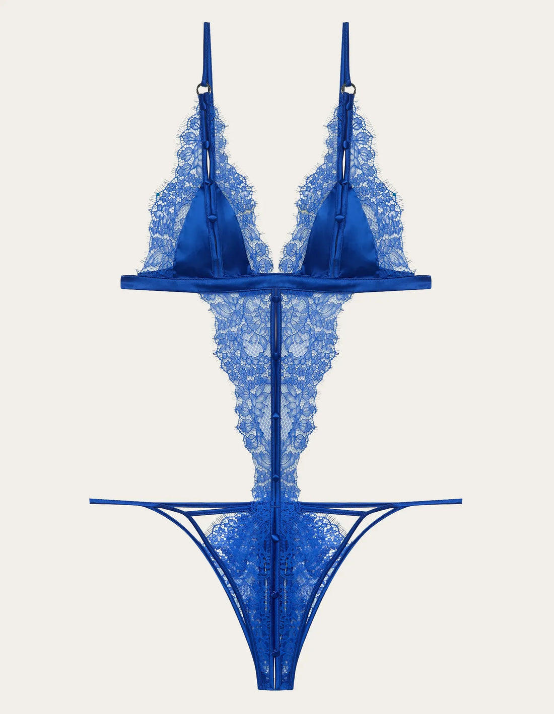 Yamamay_China Blue_Wireless Bodysuit with Lace and Cut-Out Details Ð Priv� Kylie_IBDD183011_753_06
