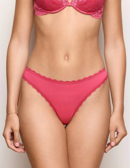 Yamamay_Fuchsia_Brazilian Brief in Cotton and Lace Ð Vicky_IBND183011_040_03