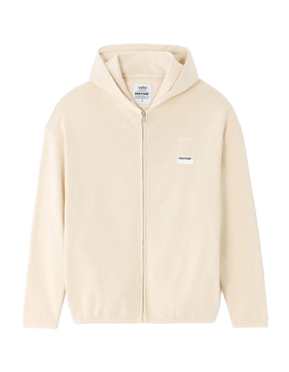 Celio_Off White_Pantone Zip-Up Sweatshirt_LMEPANSWZ_OFF WHITE_01