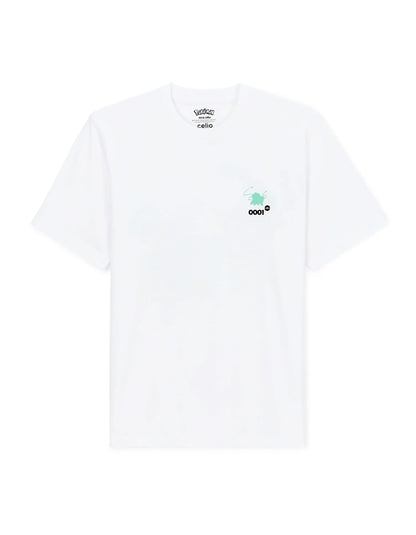 Celio_Blanc1_PokŽmon Bulbasaur T-Shirt_LMEPOKE0_BLANC1_03