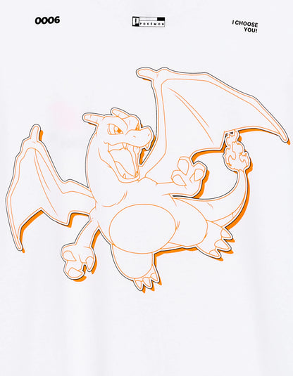 Celio_Blanc6_PokŽmon Charizard T-Shirt_LMEPOKE0_BLANC6_07