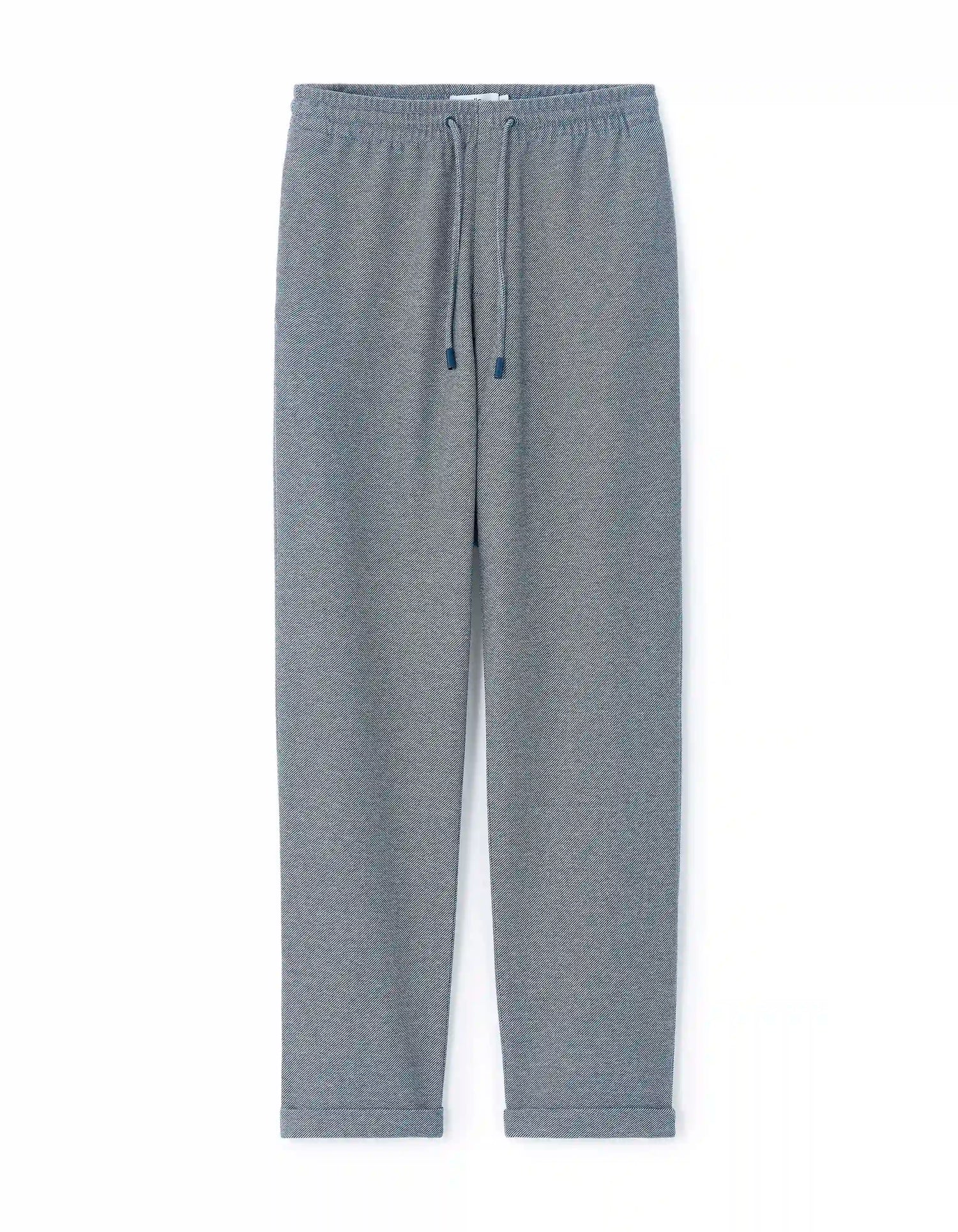 Celio_Bleu Moyen_24H Slim Stretch 7/8 Pants_LOPICK_BLEU MOYEN_07