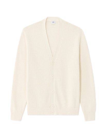 Celio_Ecru_100% Cotton Fancy Knit Cardigan_MECARD_ECRU_07