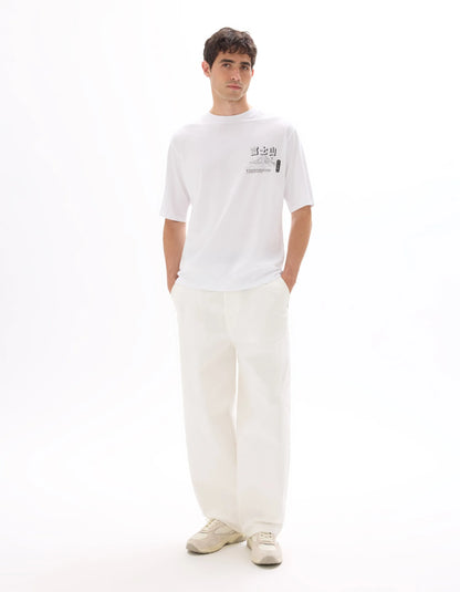 Celio_Optical White_Oversized Round Neck T-Shirt 100% Cotton Asian Print_MEMOUNTAIN_OPTICAL WHITE_01