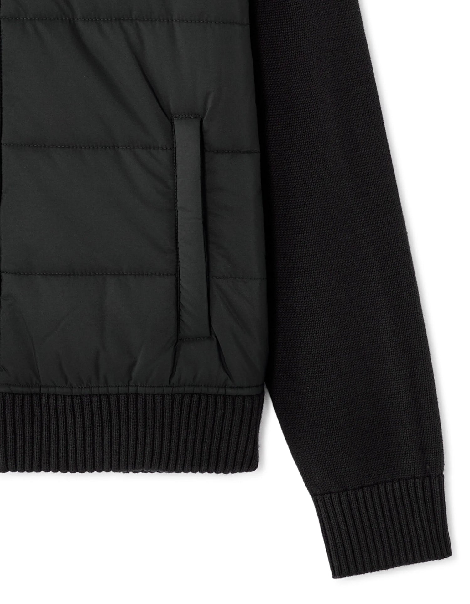 Celio_Black_100% Cotton Milano Knit Jacket_MERGUS_BLACK_06