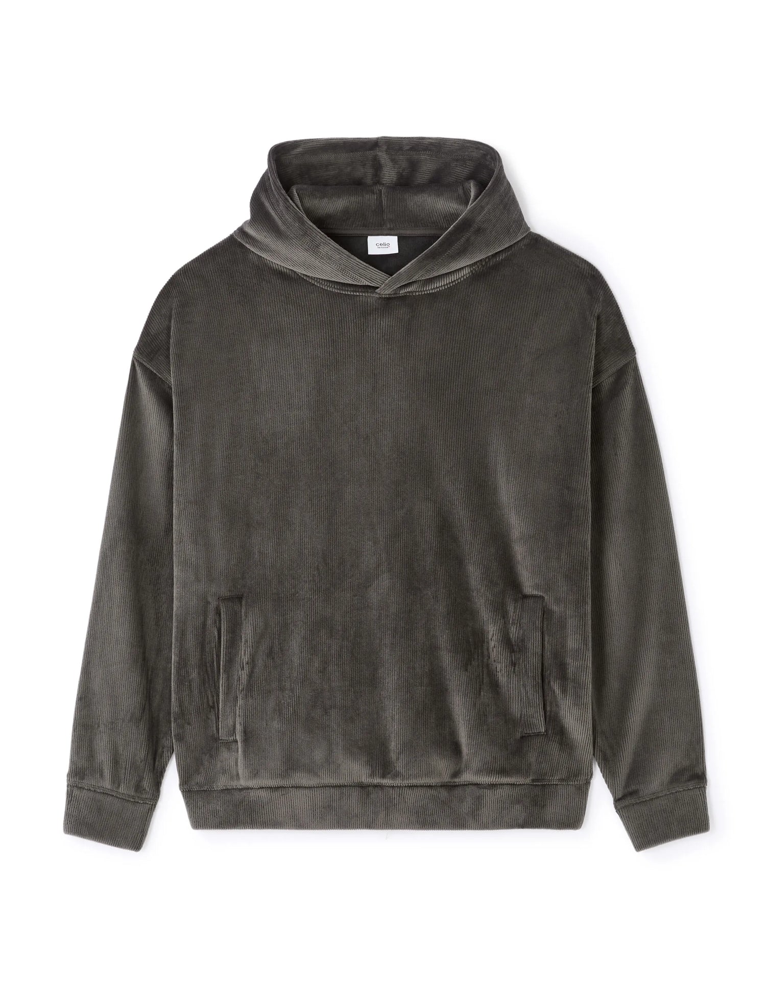 Celio_Carbone_Oversized Velour Hoodie_MEVELVET_CARBONE_05