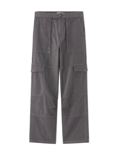 Celio_Grey_Baggy Cargo Pants 100% Cotton_MOBAGO_GREY_09