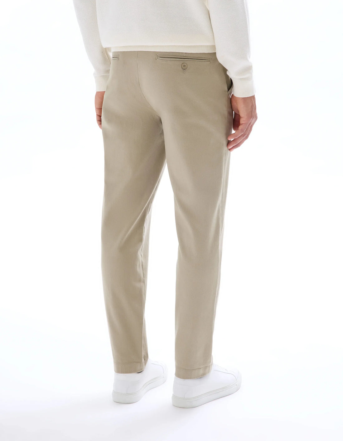 Celio_Beige Clair_Slim Powerflex Stretch Cotton Chino Pants_MOFRENCHIE_BEIGE CLAIR_01