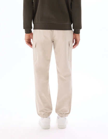 Celio_Beige Clair_Stretch Cotton Straight Cargo Pants_MOGO_BEIGE CLAIR_03