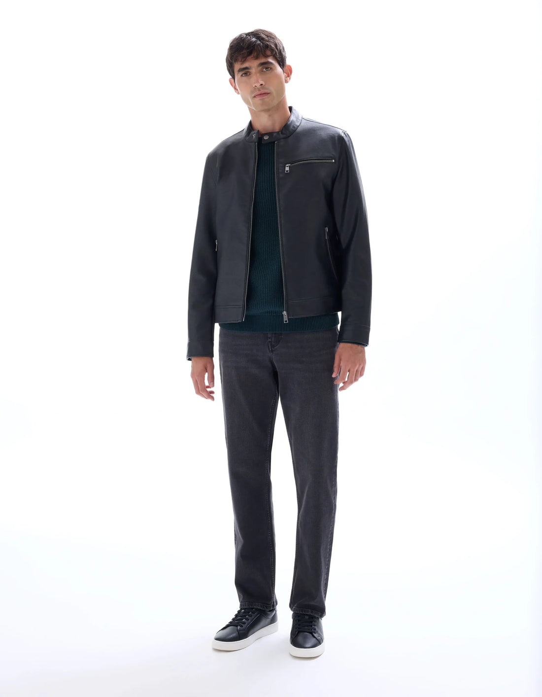 Celio_Black_Biker Jacket_MUROAD_BLACK_01