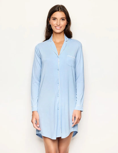 Yamamay_Baby Blue_Buttoned Nightdress with Tencelª Modal Ð Daily Modal_PCCD183003_032_02
