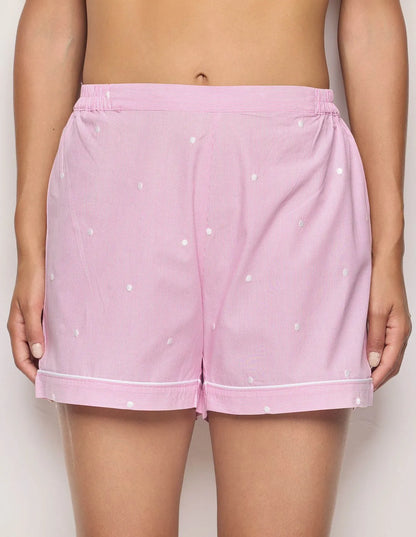 Yamamay_Stripes_Short Cotton Trousers with Embroidered Polka Dots Ð Daily Pajamas_PPBD183002_171_02